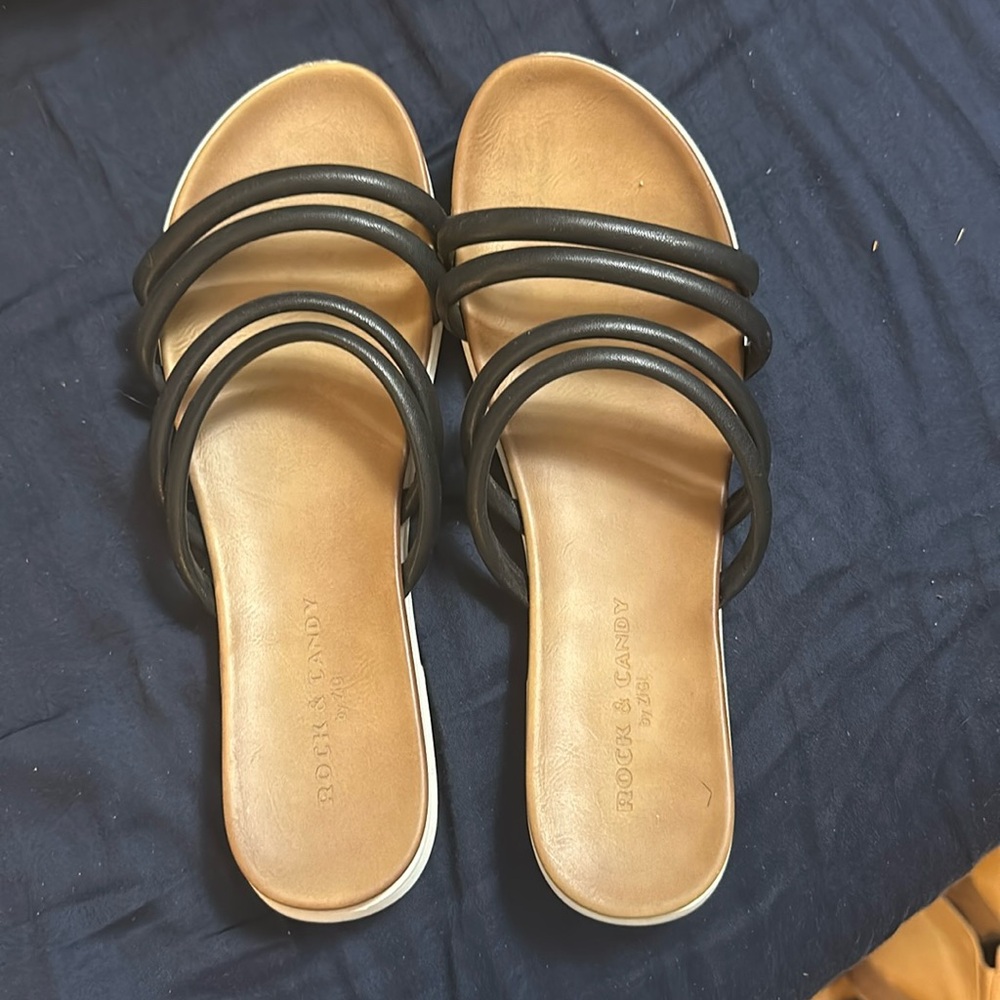 Rock & Candy Black Sandals